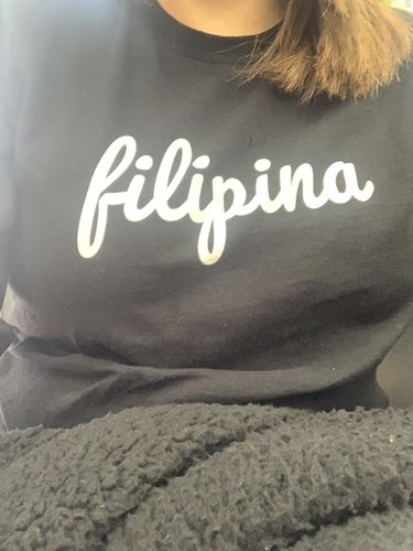 Customer photo review of Filipina Print T-Shirt