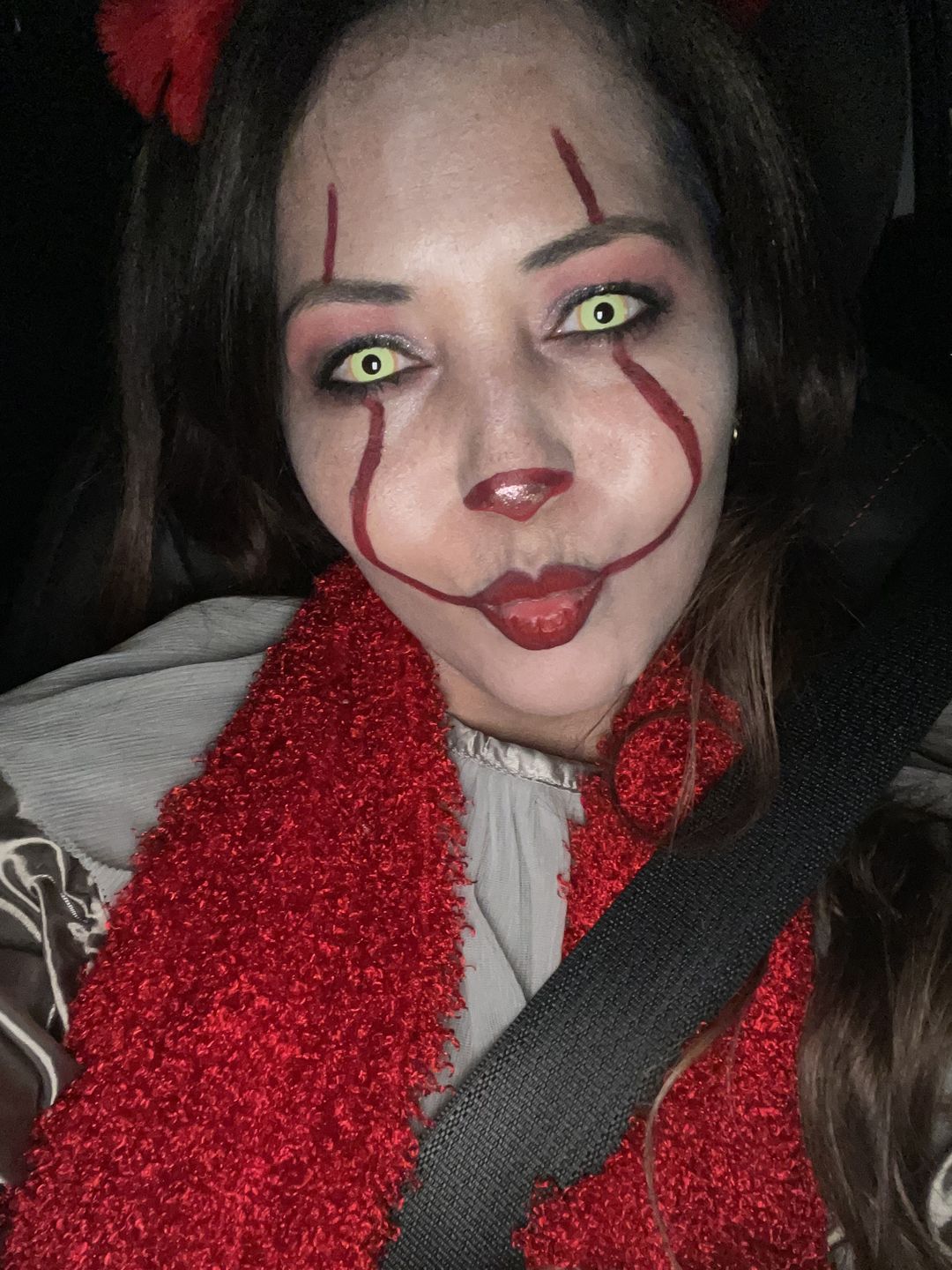 Customer photo review of PRIMAL® Nightcrawler - Yellow Halloween Color Contact lenses