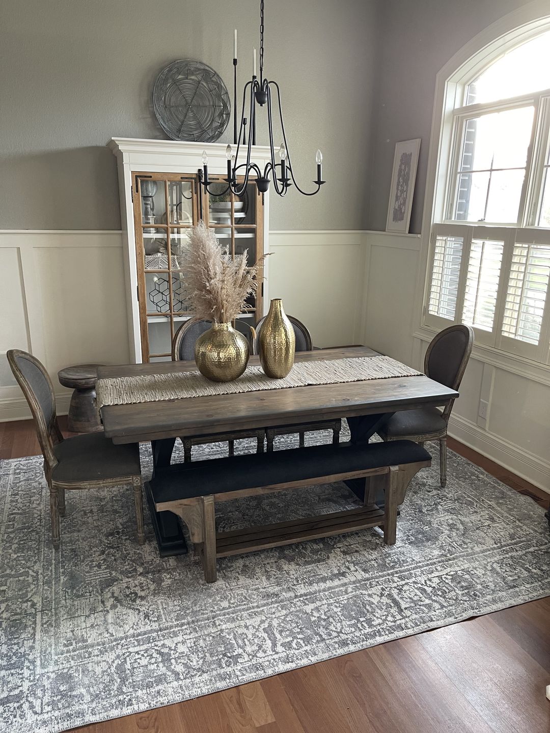 Customer photo review of Distressed Vintage Chilaz Grey Rug