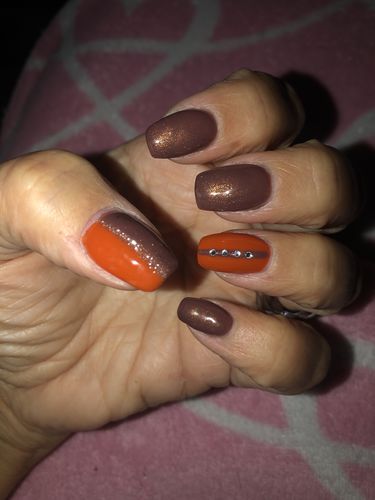 Customer photo review of Gel polish Studios Didier  papaya  8ml