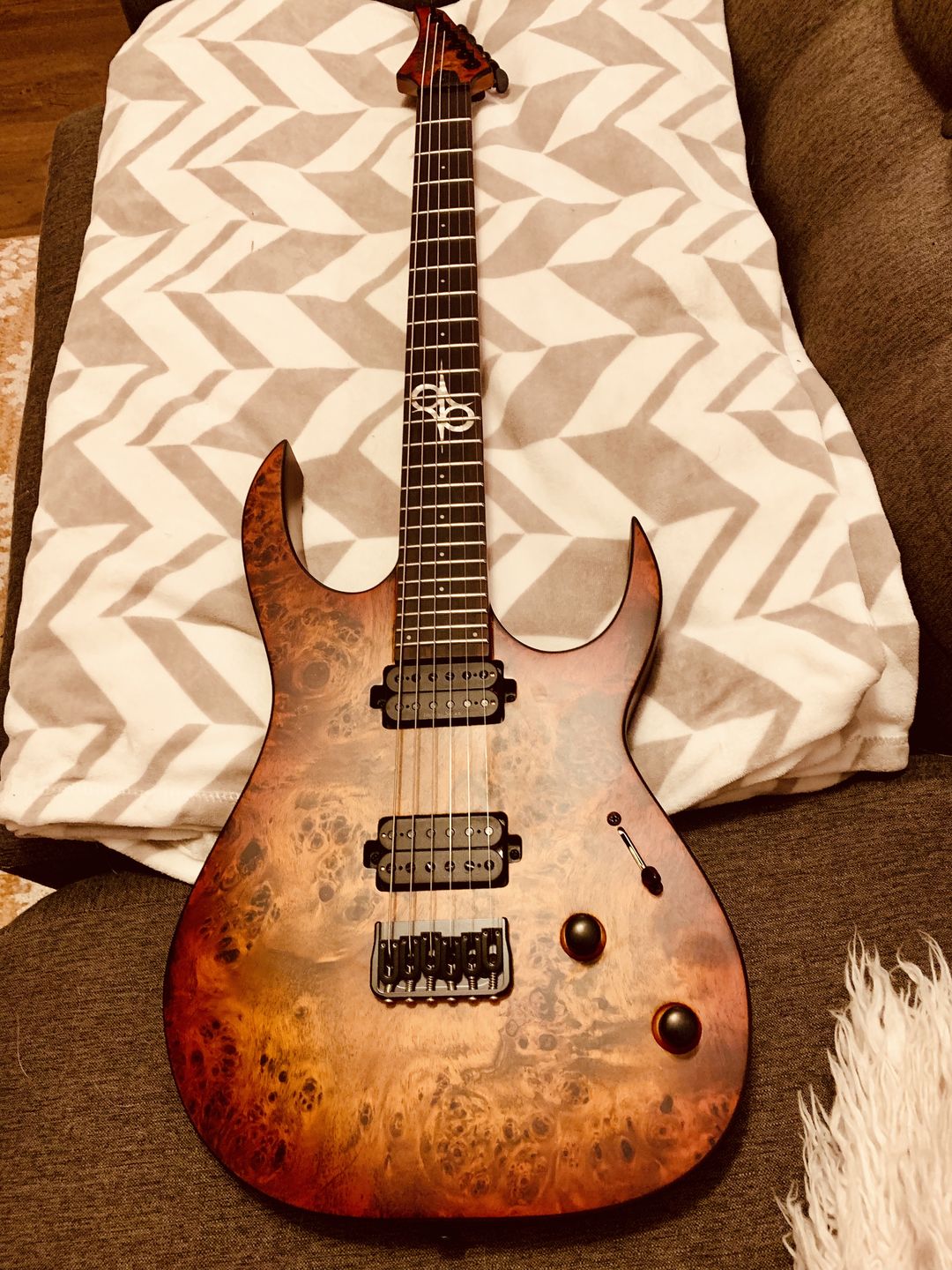 Customer photo review of 6 String Fixed Guitar Bridge