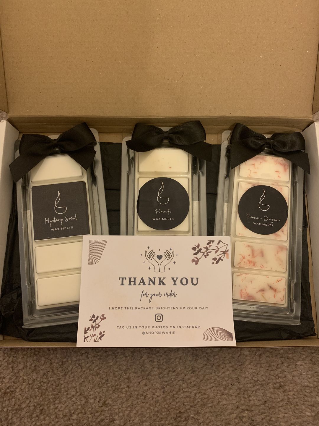 Customer photo review of Luxury Wax Melts Subscription