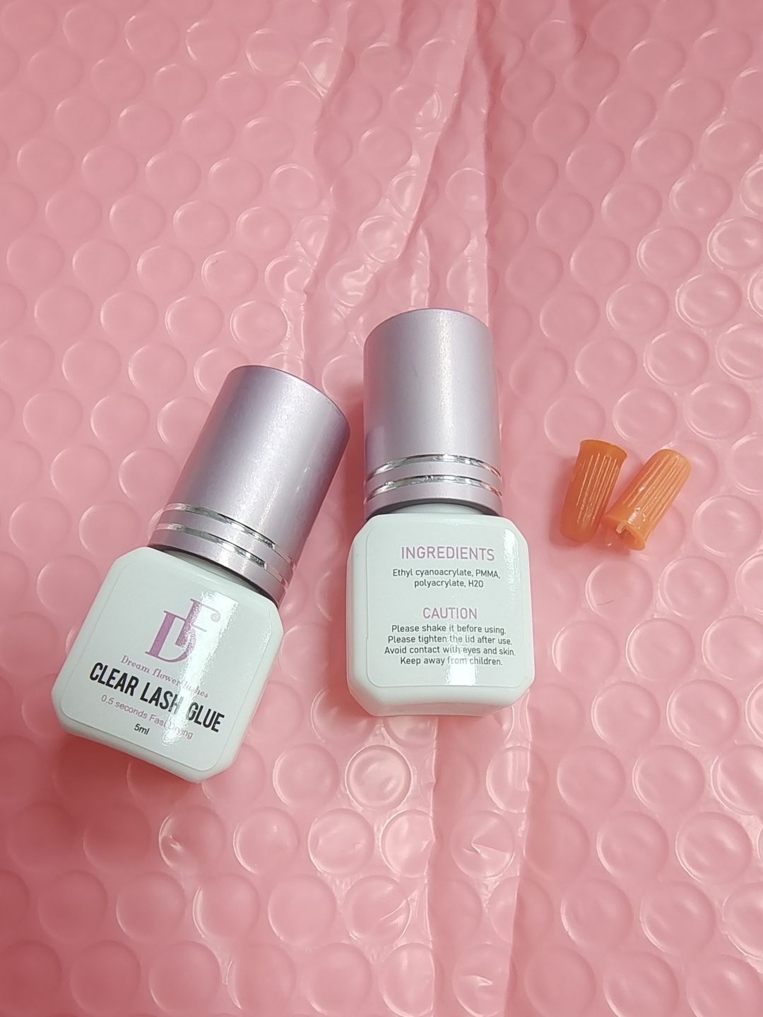 Customer photo review of Clear Glue for Eyelash Extensions 0.3-0.5s Fast Drying
