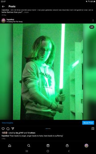 Customer photo review of Young Apprentice | Color changing Saber