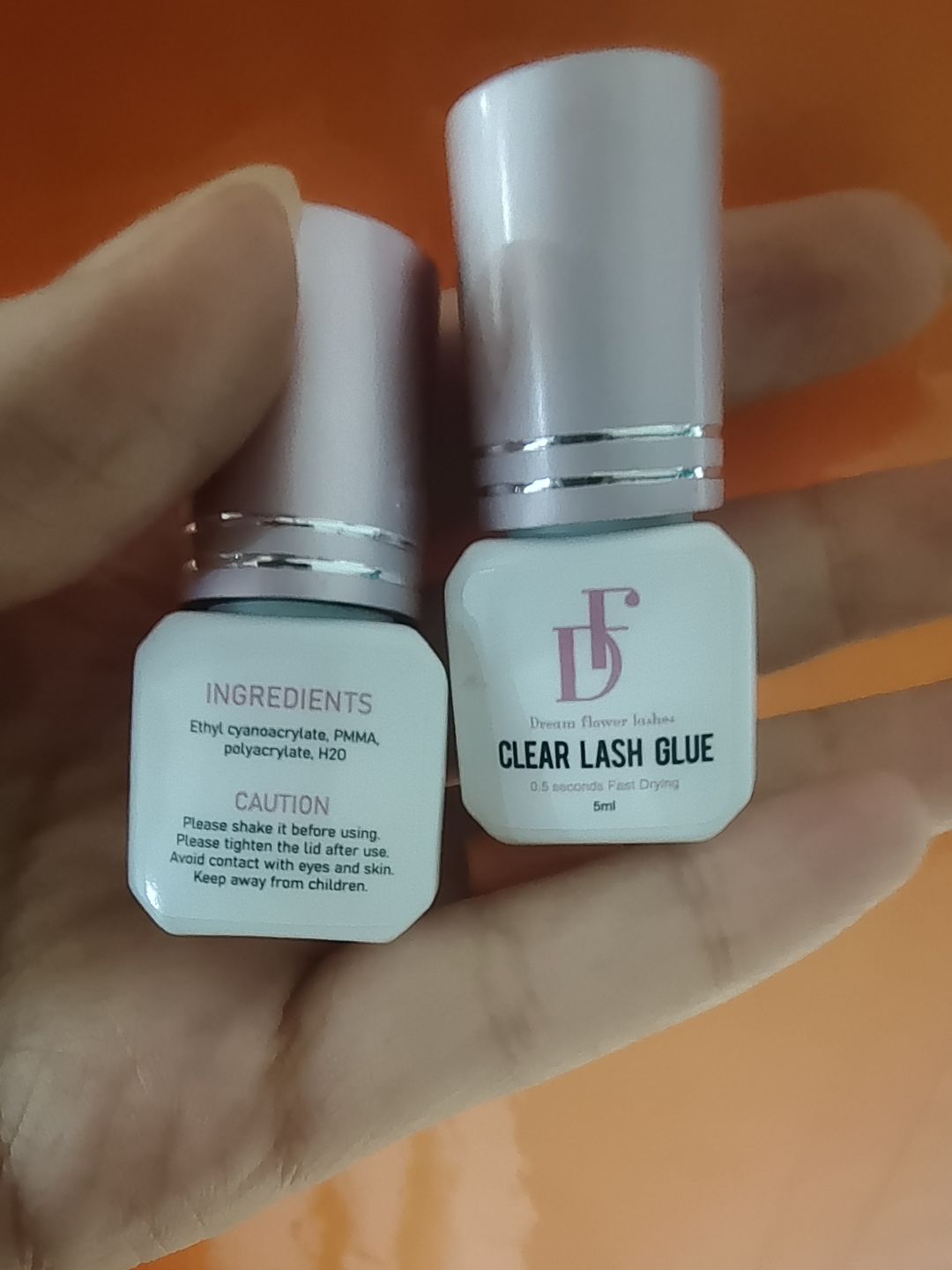 Customer photo review of Clear Glue for Eyelash Extensions 0.3-0.5s Fast Drying