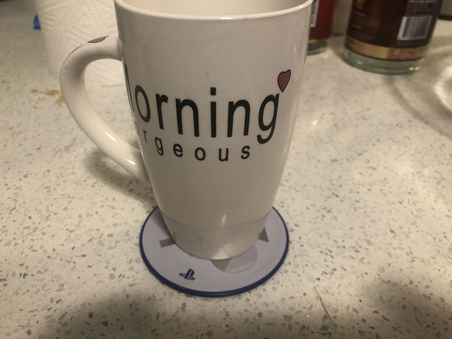 Customer photo review of PlayStation Metal Coasters PS5