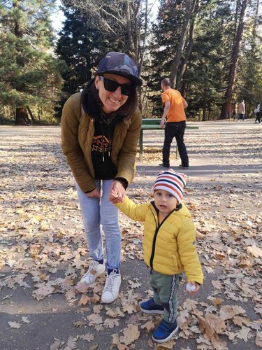 Customer photo review of Плътна унисекс блуза с качулка бродирана с шевица "Богинята майка"