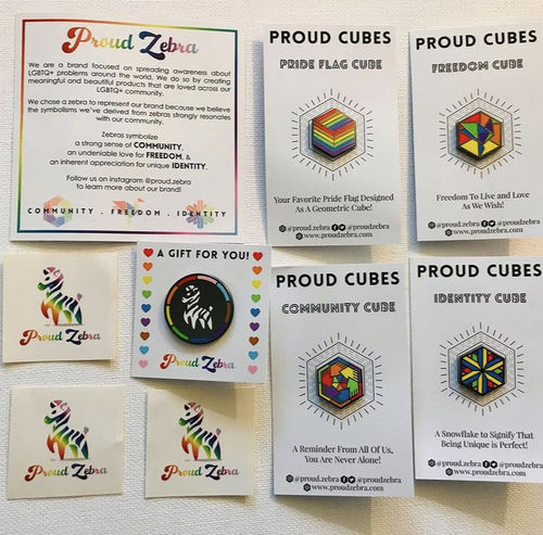 Customer photo review of Rainbow Pride - 2nd Edition Pins [Set]