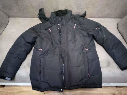 Customer photo review of Shawbest-Men's Warm Hooded Thick Puffer Jacket Coat