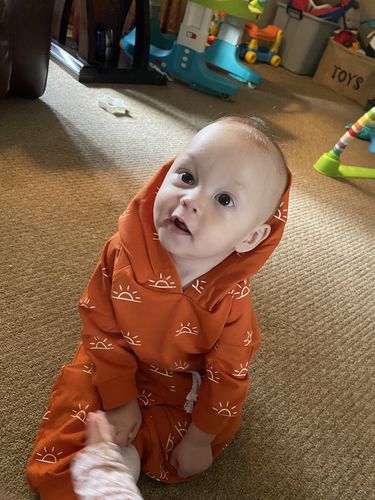 Customer photo review of Barrett Sun Print Hoodie Set | 2 Colors