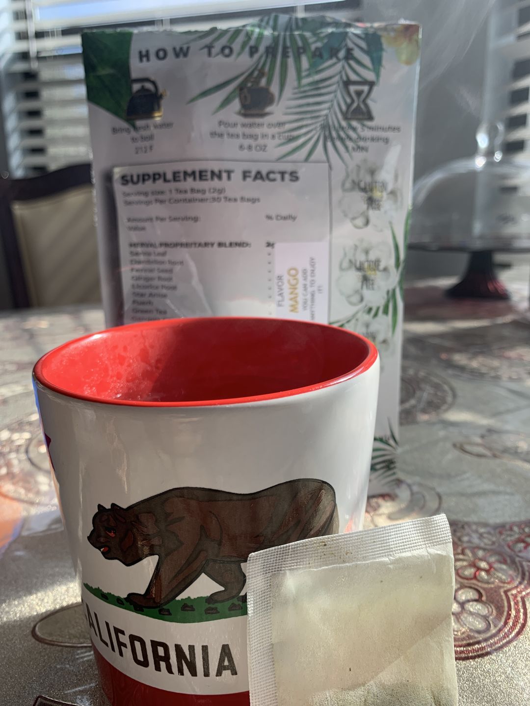 Customer photo review of X-TREAM DETOX TEA 1 BAG 30 DAY SUPPLY ( STRONGER VERSION )