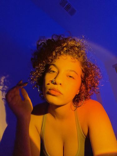 Customer photo review of Paradise Nose Hoop