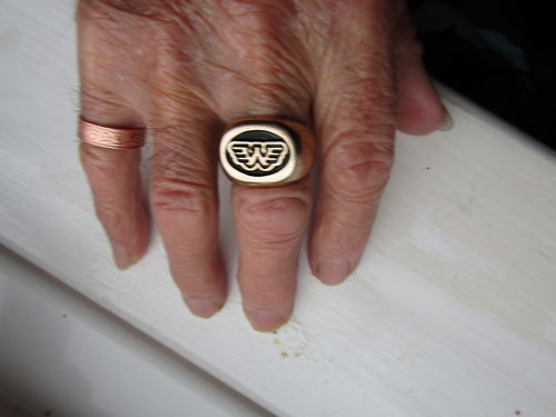 Customer photo review of Waylon Jennings Flying W Ring - Sterling Silver or Bronze