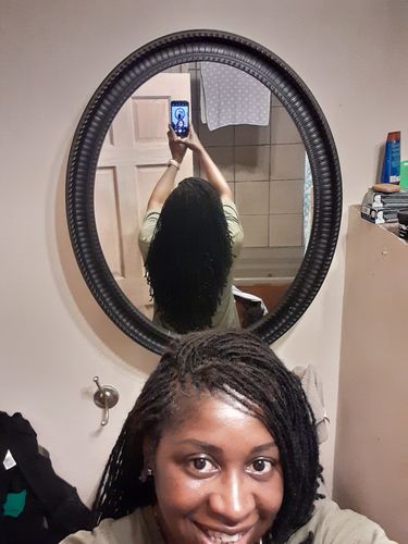 Customer photo review of Aloe Vera Soothing & Styling Gel | 8.8 oz