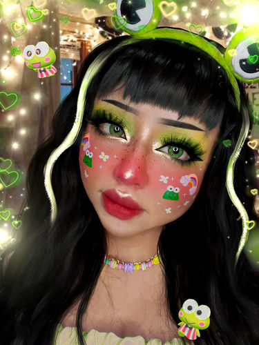 Customer photo review of Ginger Green Contact Lenses(12 months wear)