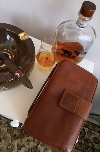 Customer photo review of Cognac Puro Handmade Leather Organizer