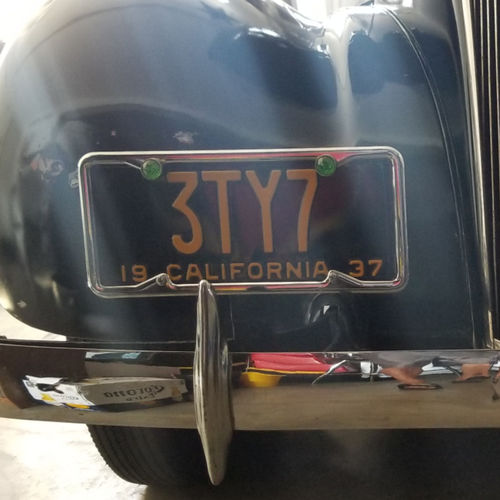 Customer photo review of 1937 CALIFORNIA LICENSE PLATE 6"x14" (351.5mm x 156.5mm)