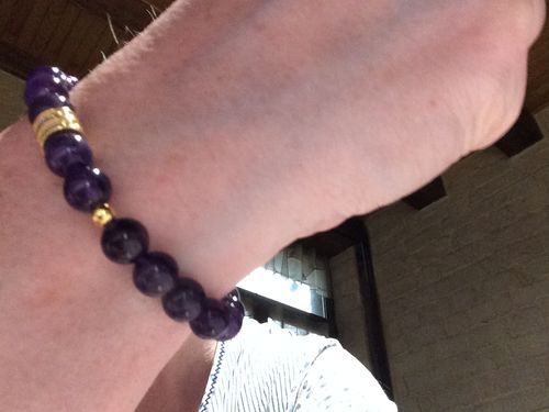 Customer photo review of BRACELET AMÉTHYSTE "No Stress"