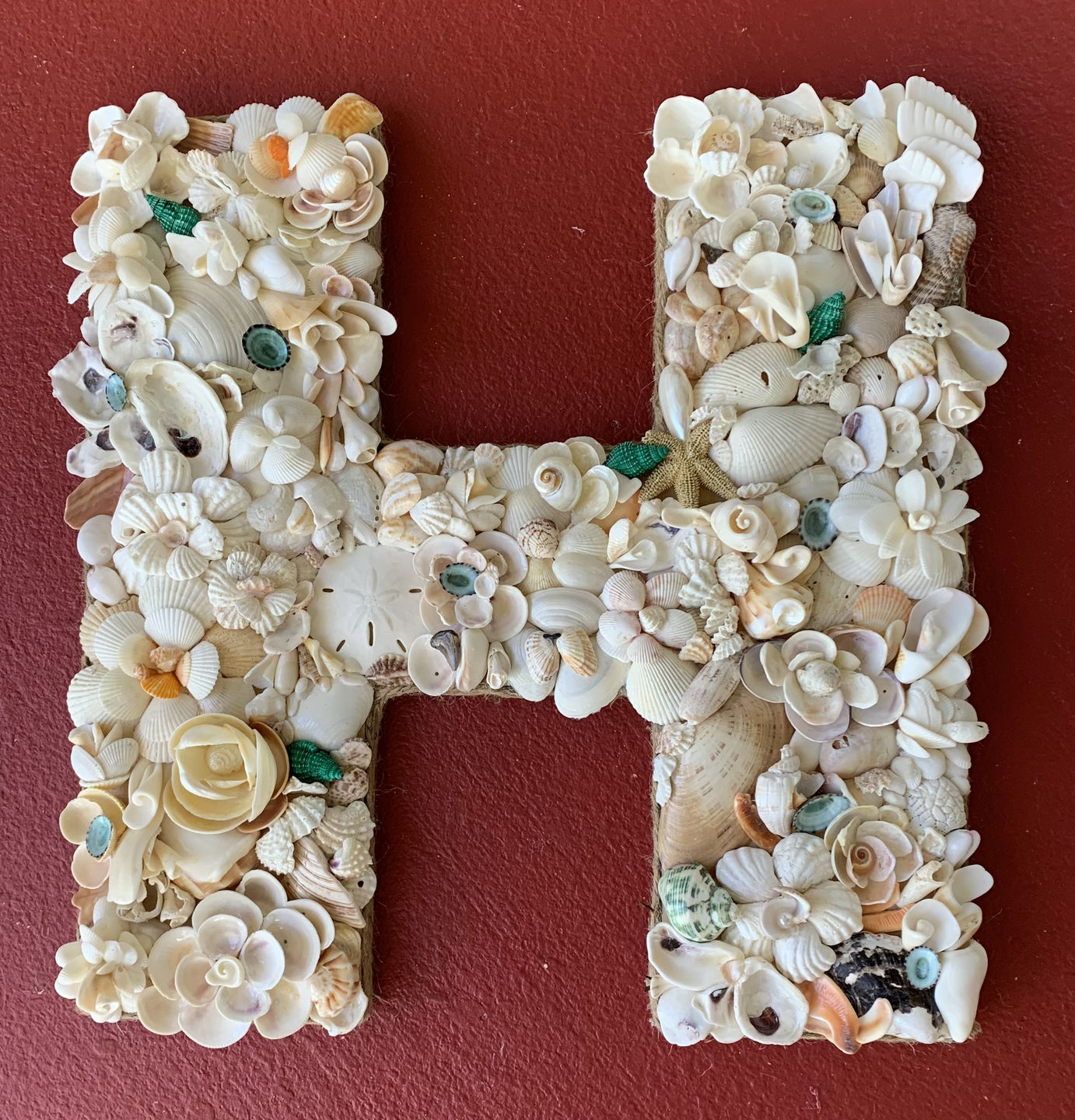 Customer photo review of Unfinished Wooden Block Letter H - Craft - up to 24" DIY