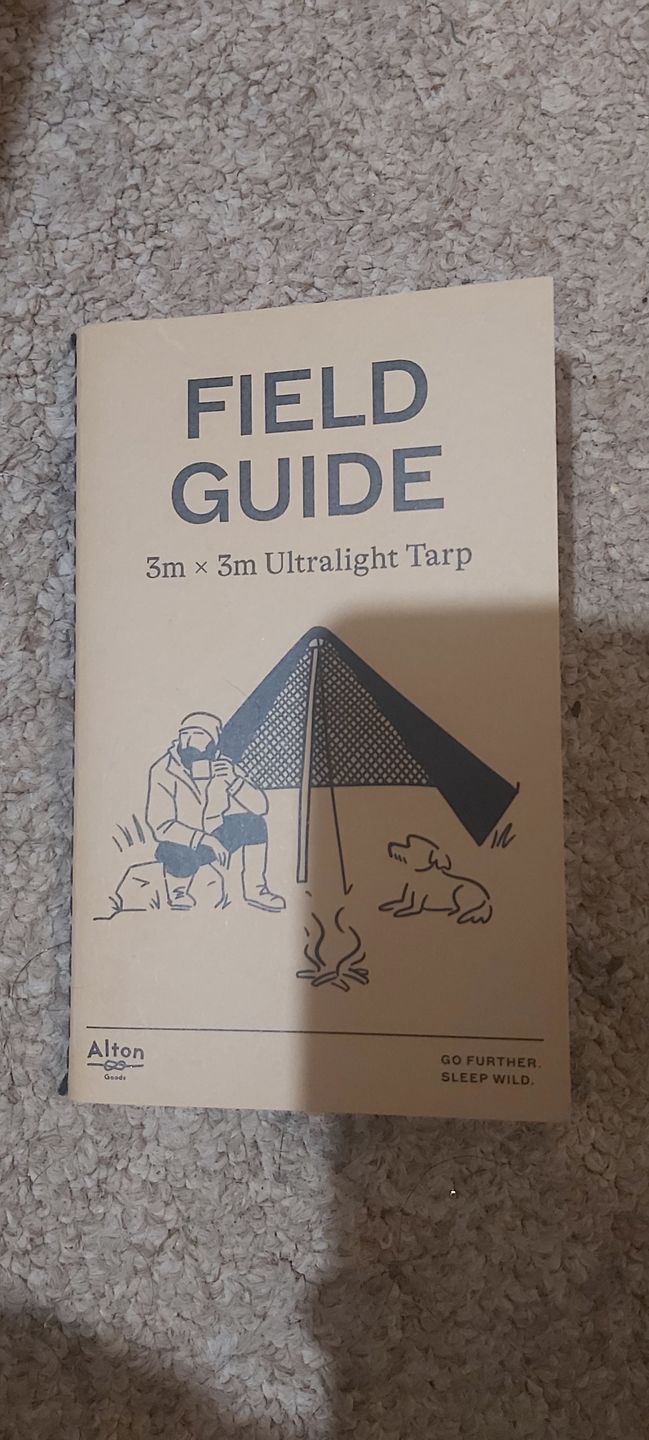 Customer photo review of Waterproof Field Guide - Tarp