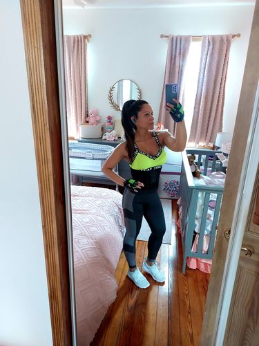 Customer photo review of Ultra-Sculpt Latex Waist Trainer with Hooks 1026