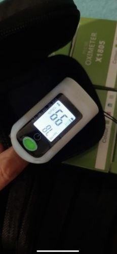 Customer photo review of OxyCheckPro™ The Fingertip Touch Digital Oxygen Checker