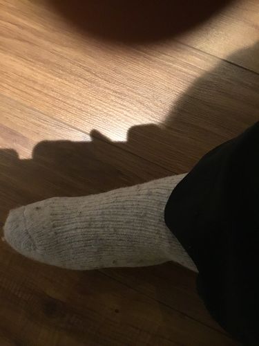 Customer photo review of J.B. Field's Icelandic Wool Slipper Socks (2pk)