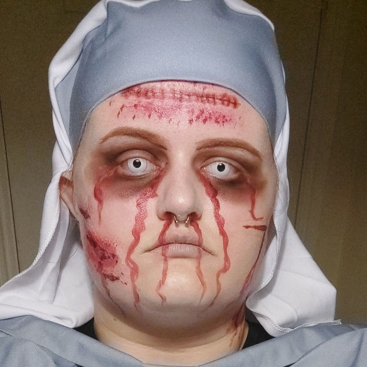 Customer photo review of Haunted Asylum Nun Costume