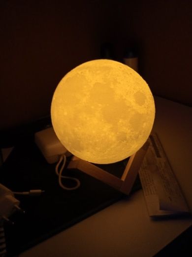 Customer photo review of Mystical Moon Lamp