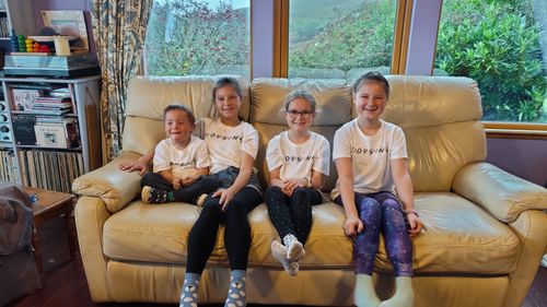 Customer photo review of Cousins Friends Show White T-Shirts