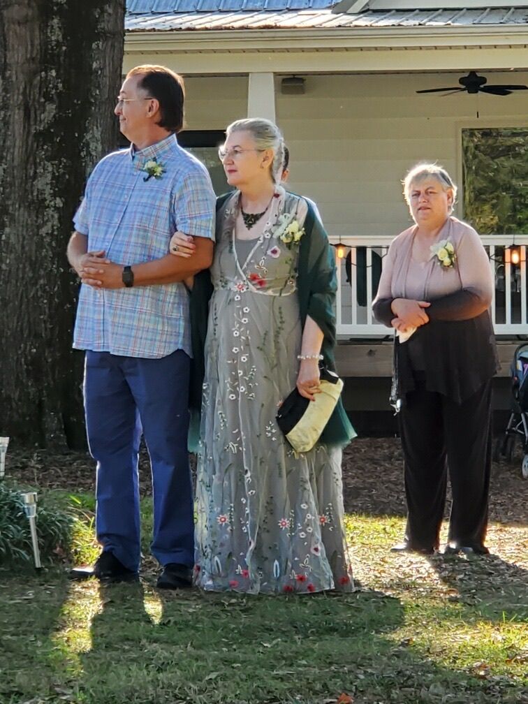 Customer photo review of Garden Lace Maxi Dress (Women)
