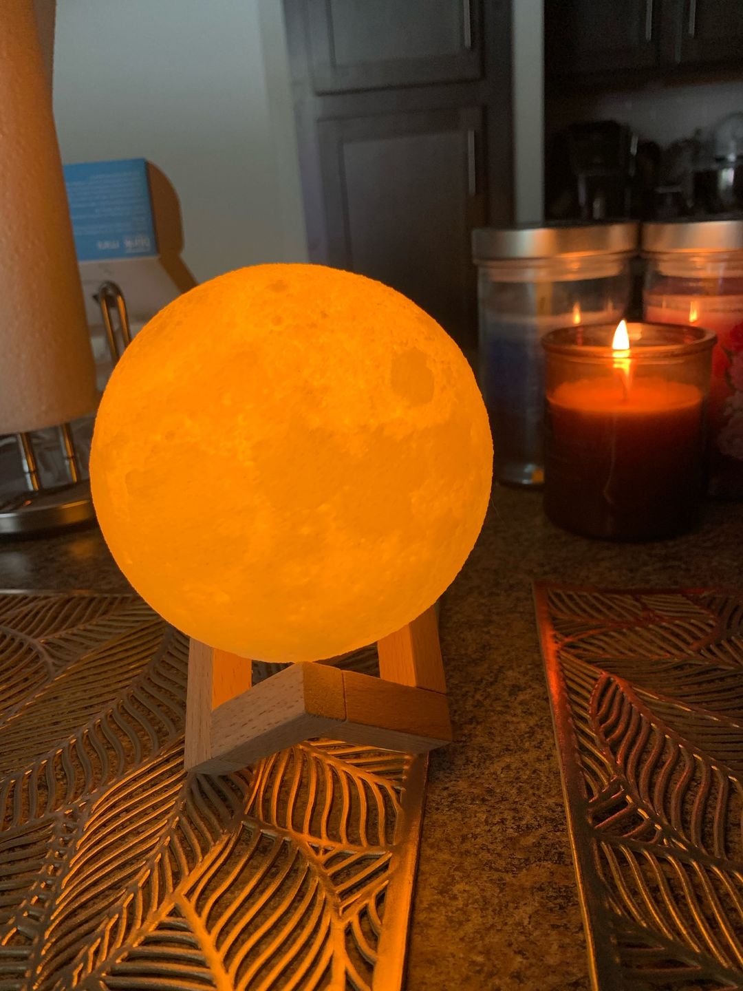 Customer photo review of Mystical Moon Lamp