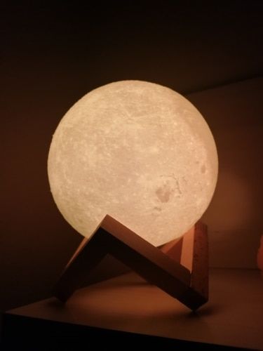 Customer photo review of Mystical Moon Lamp