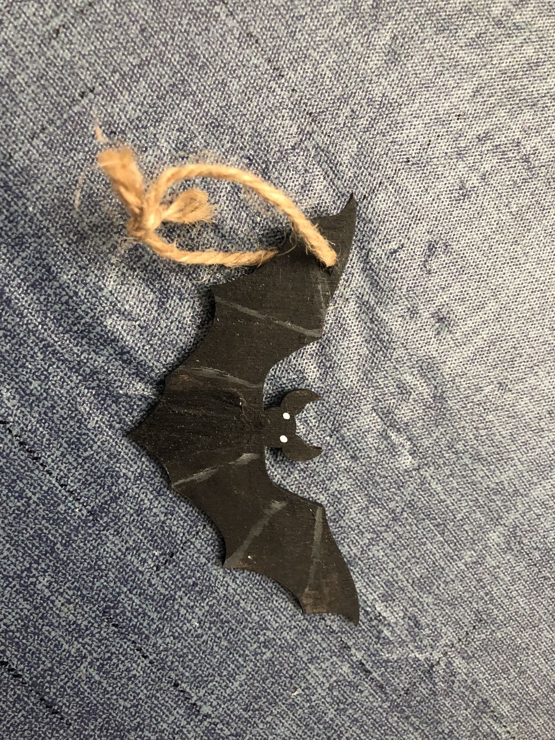 Customer photo review of Unfinished Wooden Bat Halloween Silhoutte - Craft- up to 24" DIY