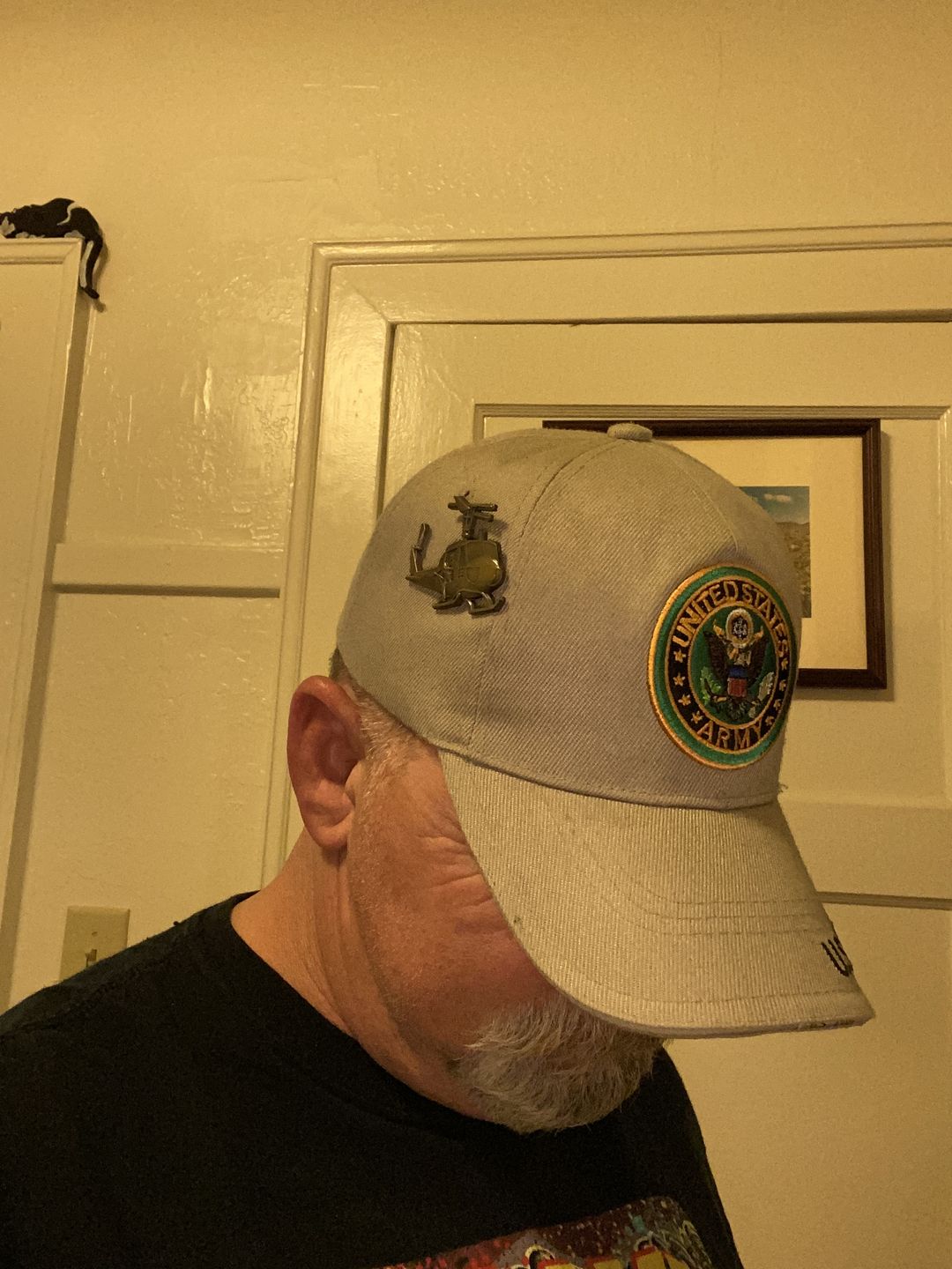 Customer photo review of Huey Helicopter Pin
