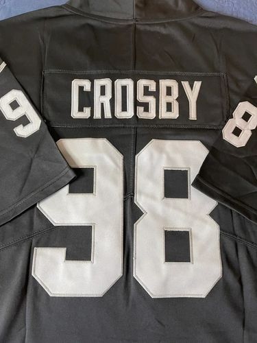 Customer photo review of 2021 Las Vegas Raiders Players 28 Josh Jacobs 83 Darren Waller 11 Henry Ruggs III 94 Carl Nassib 4 Derek Carr 13 Hunter Renfrow 98 Maxx Crosby Jerseys