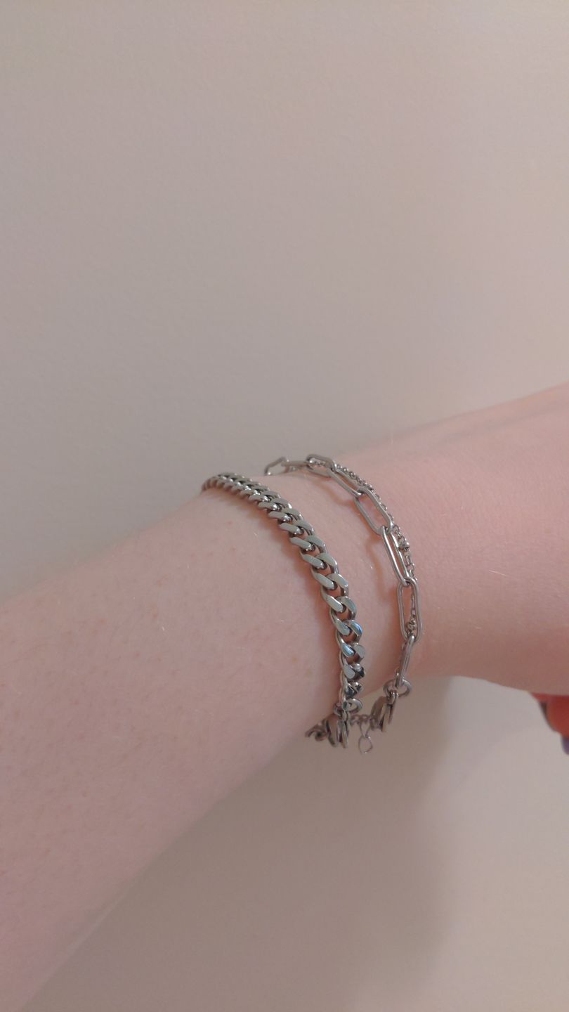 Customer photo review of 5mm Cuban Link Bracelet
