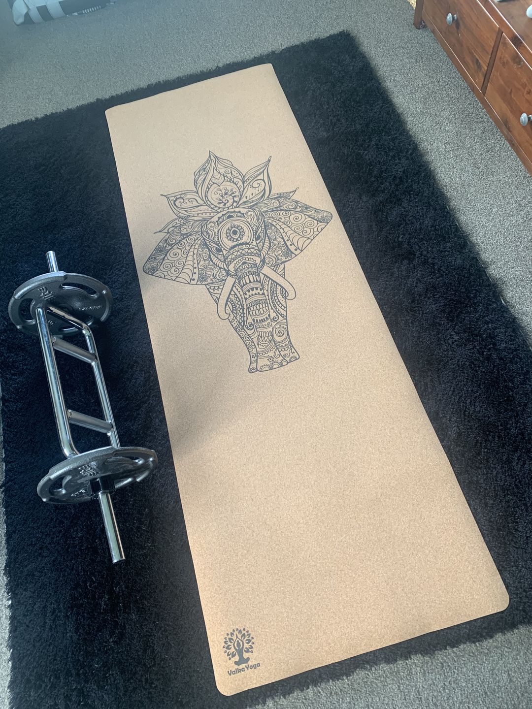 Customer photo review of Elephant Yoga Mat