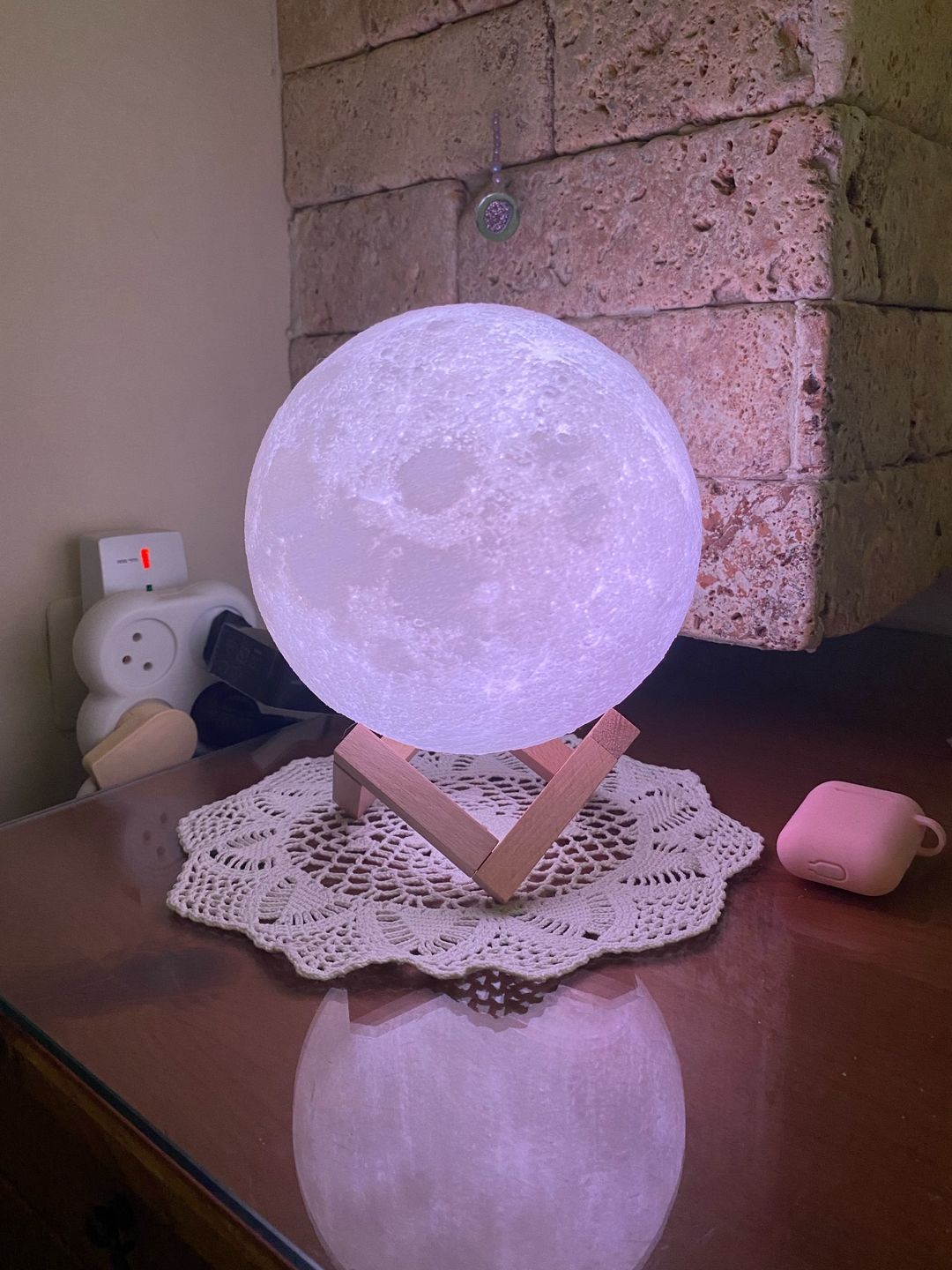 Customer photo review of Mystical Moon Lamp