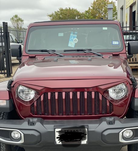 Customer photo review of Vader Grille w/ Mesh - Matte Black for 18-21 Jeep Wrangler JL & Gladiator JT