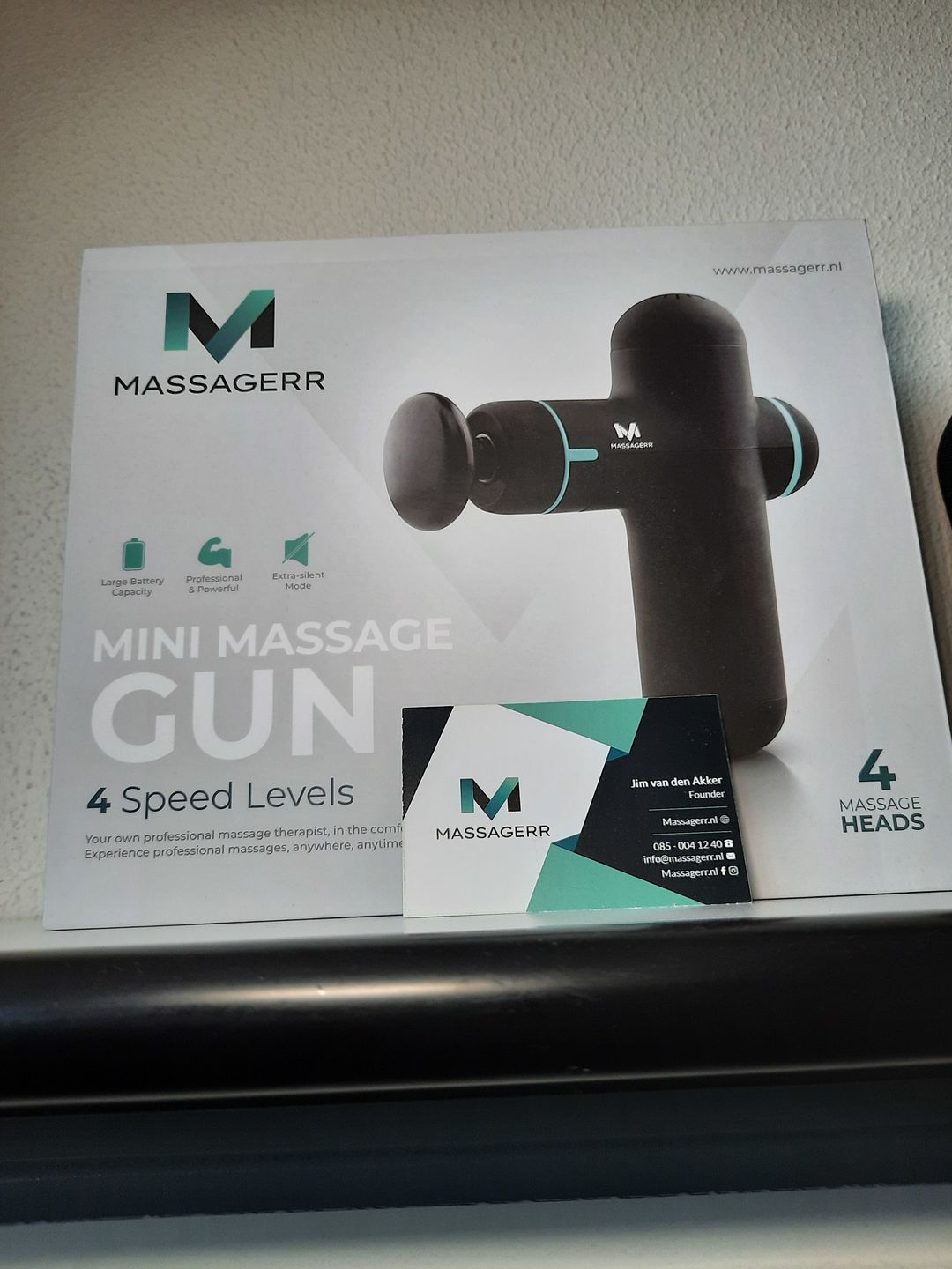 Customer photo review of Mini massage gun