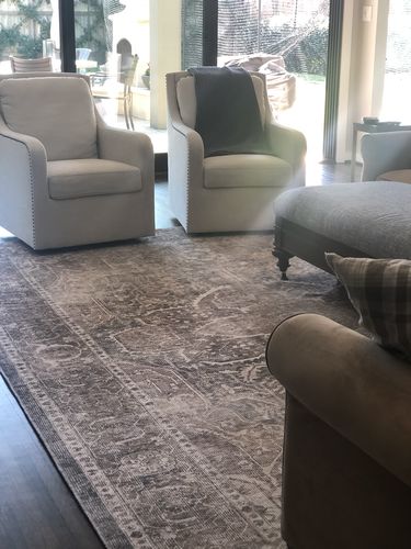Customer photo review of Distressed Vintage Kendra Ash Area Rug