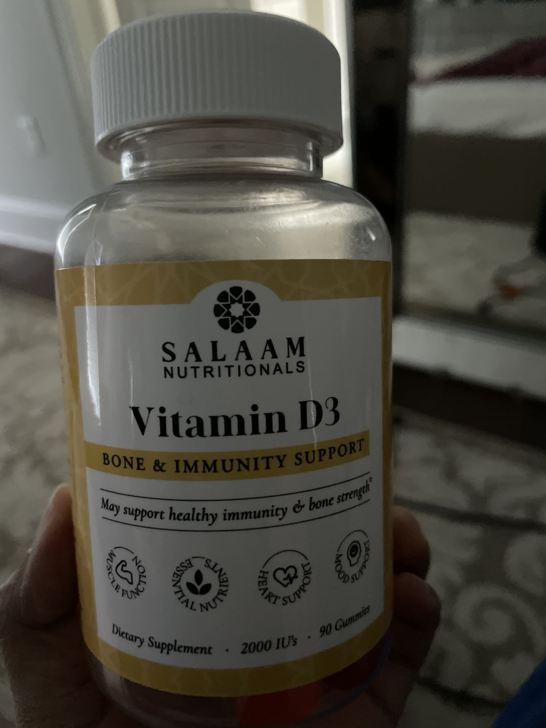 Customer photo review of Vitamin D3 Gummy Vitamins (90 count)