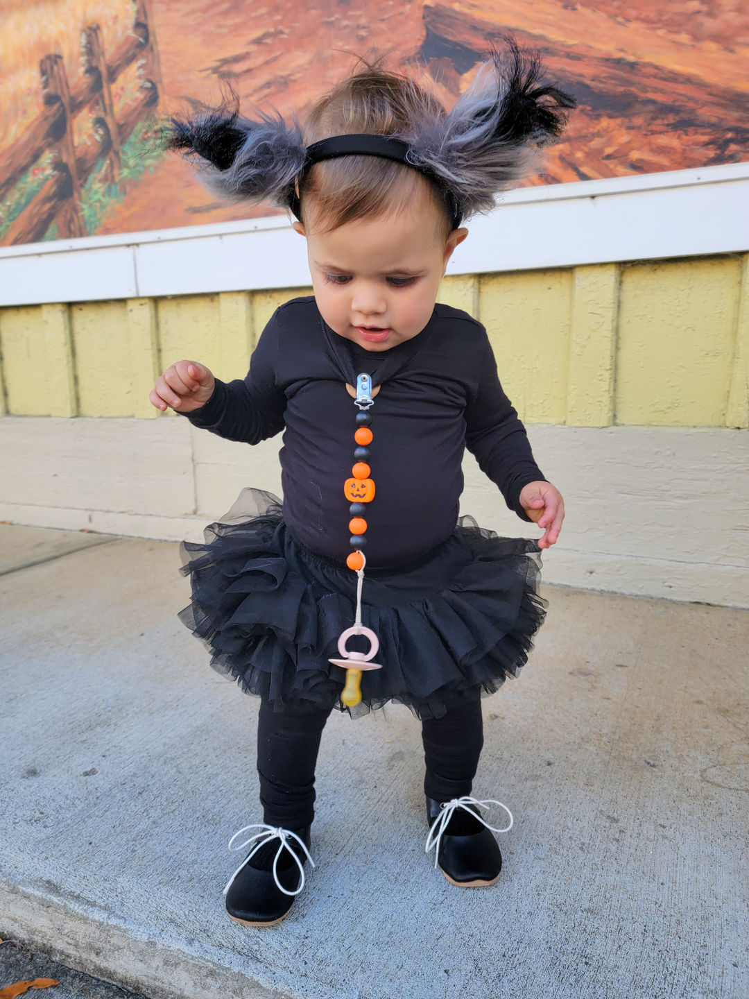 Customer photo review of Black - Lace-Up Mary Jane - Soft Sole