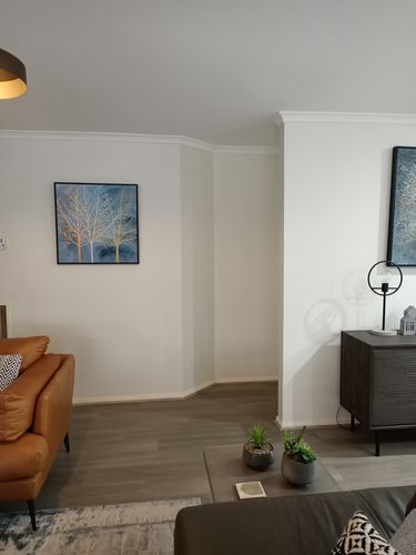 Customer photo review of Trees At Twilight, Abstract Art