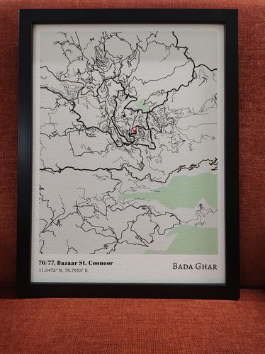 Customer photo review of Map Art - The Habitat