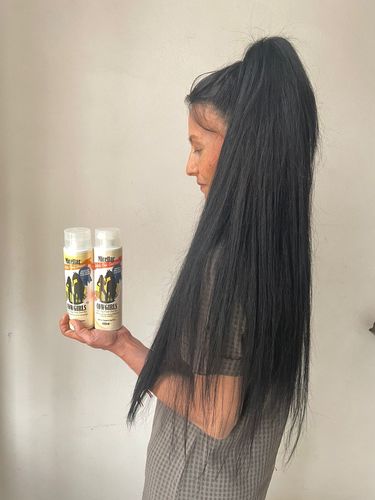 Customer photo review of Micellar Sulfate-Free Shampoo & Conditioner Combo