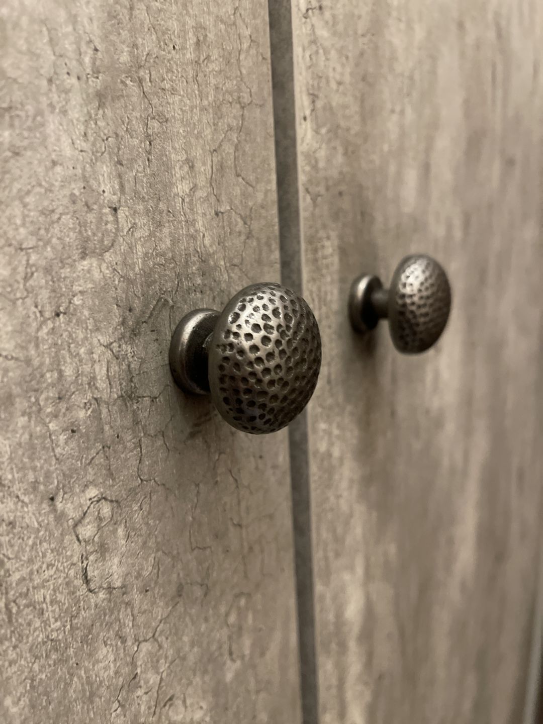 Customer photo review of Warwick Mottled Cast Iron Cupboard Knob