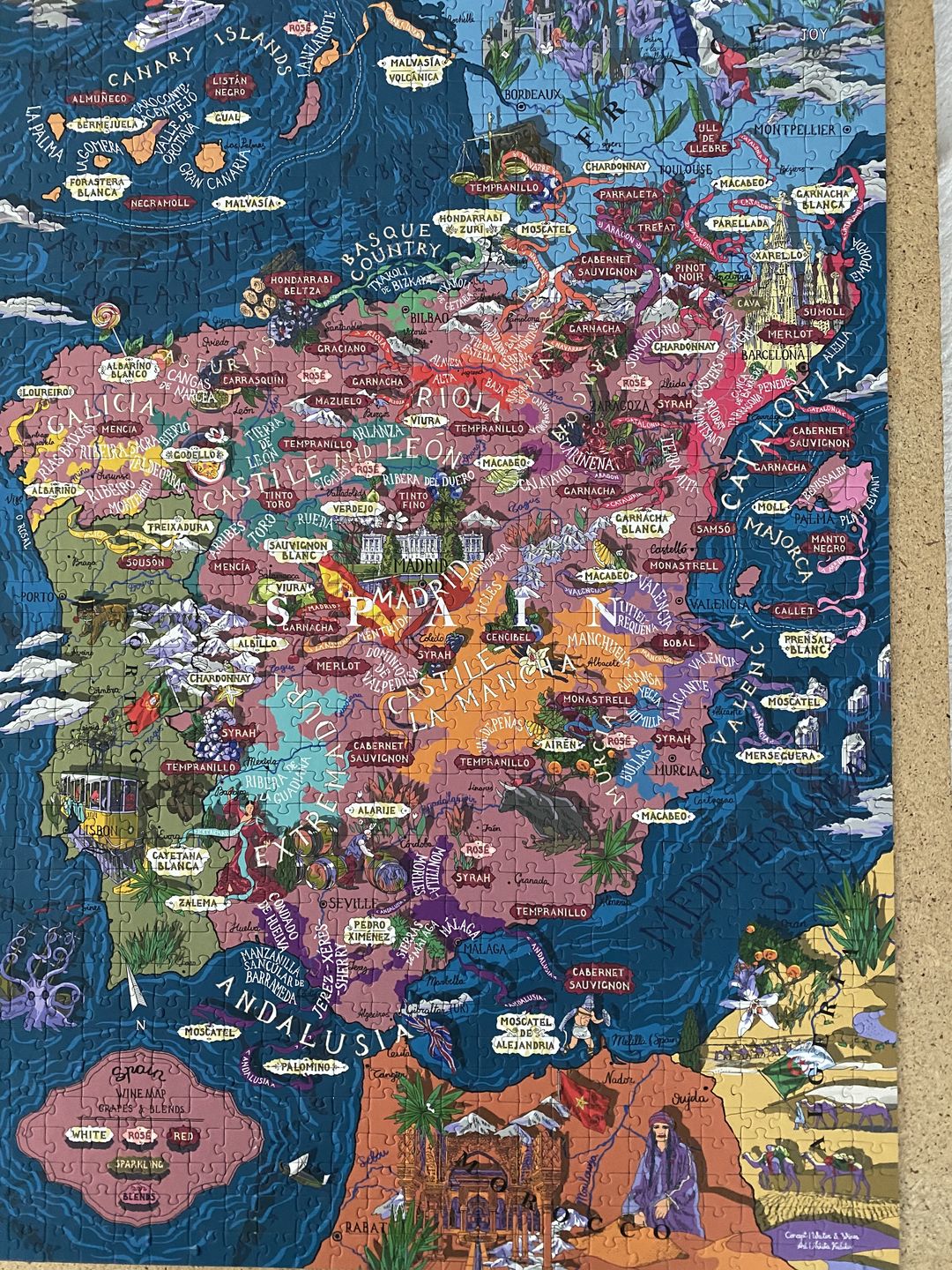 Customer photo review of Wine Puzzle - Spain