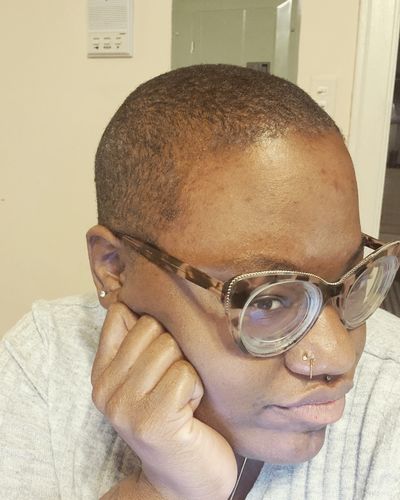 Customer photo review of Crystal Nose Ring